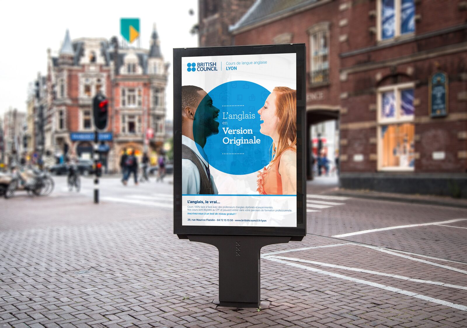 Affichage urbain citylight, campagne Dinglingue