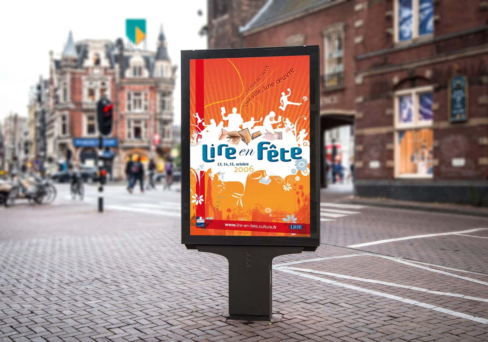 Affichage urbain citylight, campagne Life en Fête