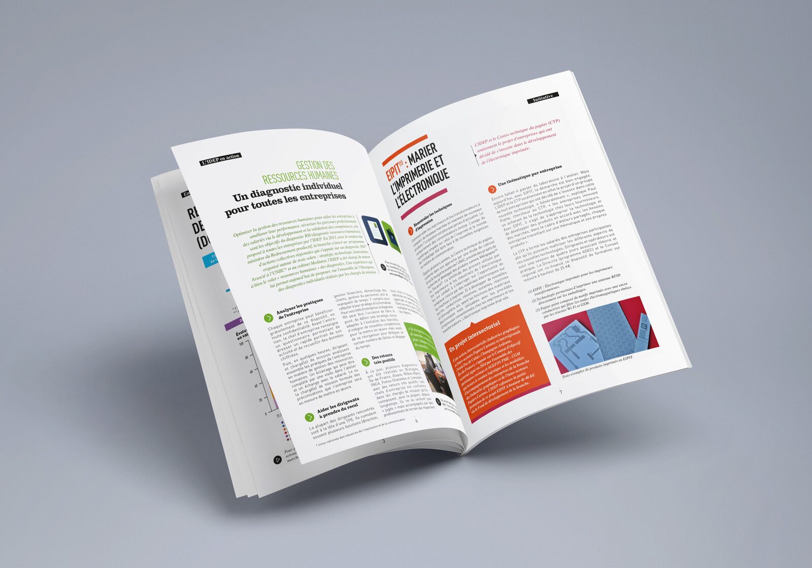 Mise en page éditoriale d'un magazine